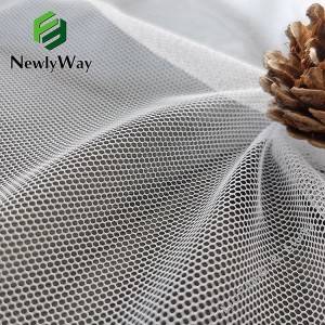 Lightweight polyester hexagon honeycomb net tulle mesh fabric for sports cushion
