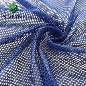 Manufacturer polyester fiber tulle net mesh fabric for sportswear lining