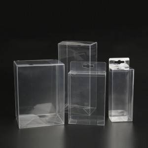 Transparent Biodegradable PET Display Plastic Box Packaging Folding Box PVC Clear Plastic Packaging Box