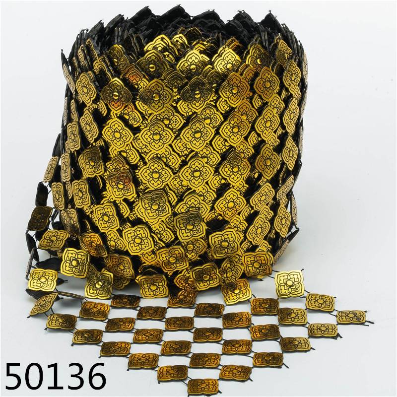Silver Flower 8 Rows 10 Yards Decorative Rhinestones Mesh Trim Diamond Net Ribbon Wrap Decorative