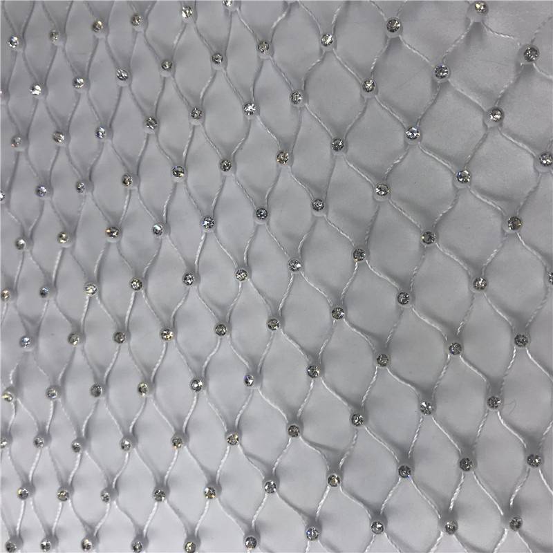 SS8 Crystal Rhinestone Color Base Rhinestone Mesh for Clothing Crystal Mesh for Shoes Bags