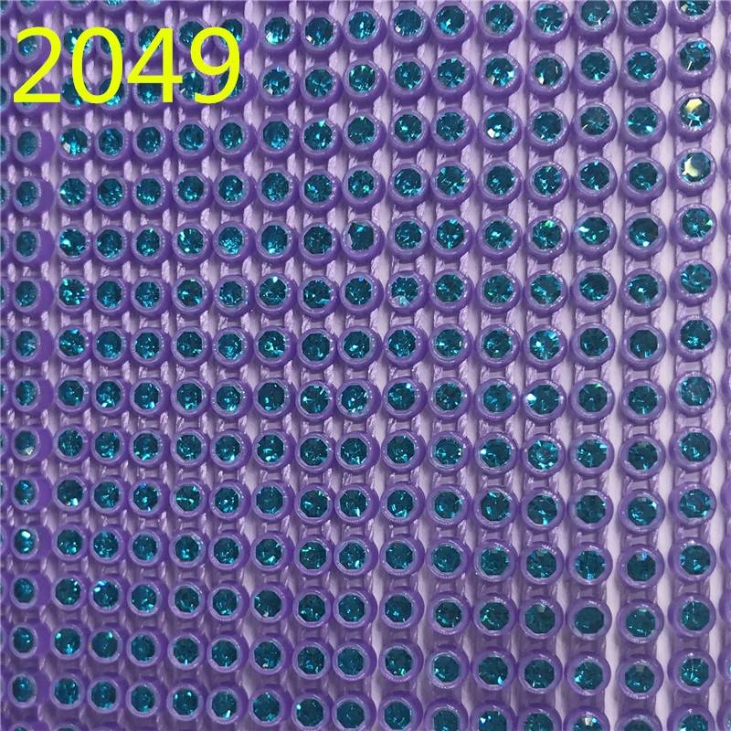 Factory Wholesale  Fashionable Light Purple Plastic Rhinestone Banding Roll for Decoration
