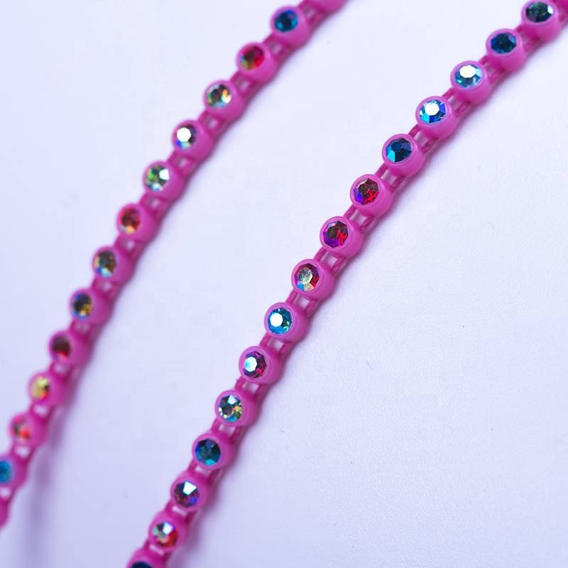 Popular Colors Cup Crystal Ab Plastic Rhinestone Banding ss6 Wholesale