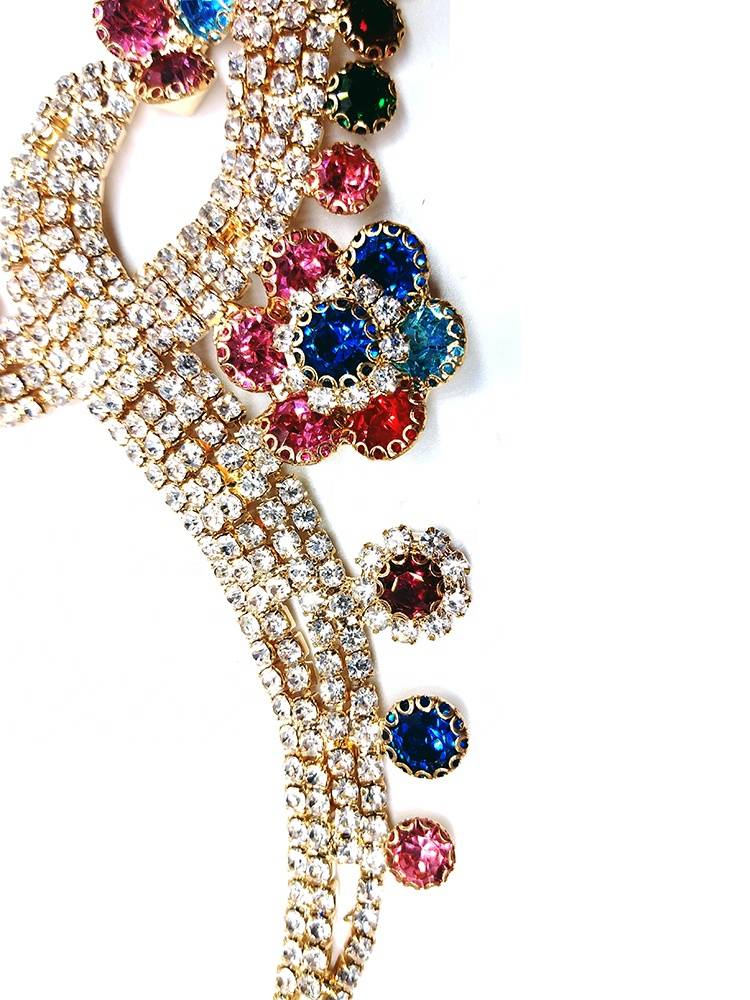 Fashion 2019 good price women european rhinestone crystal necklace chain