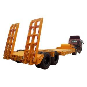 3 Axle Heavy Duty Machinery Transporter Low Bed/ Lowboy/ Lowbed Semitrailer
