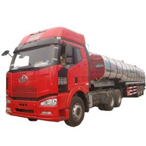 Utility Stainless Steel Safe Vegetable Oil Edible Oil Transportation Tanker Truck Trailer