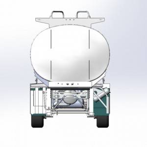 Wholesale 3 axle 43CBM aluminum fuel tank trailer for saudi arabian aramco use