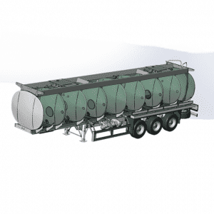批发3 AXLE 43CBM铝制燃料箱拖车，用于沙特阿拉伯Aramco使用