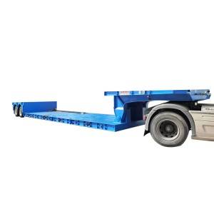 Crawler Crane Transport Frontring 60吨鹅颈可拆下的低床半拖车