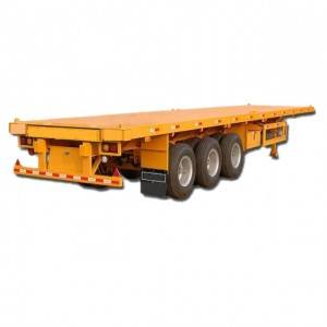 40英尺3轴平板/侧壁/围栏/卡车半拖车用于容器运输
