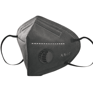 KN95 Face Mask 5-layers Black Color Breathable & Comfortable Safety Mask Efficiency≥95%, Protective Cup Dust Masks Against PM2.5 – Individually Wrapped (Black Mask)