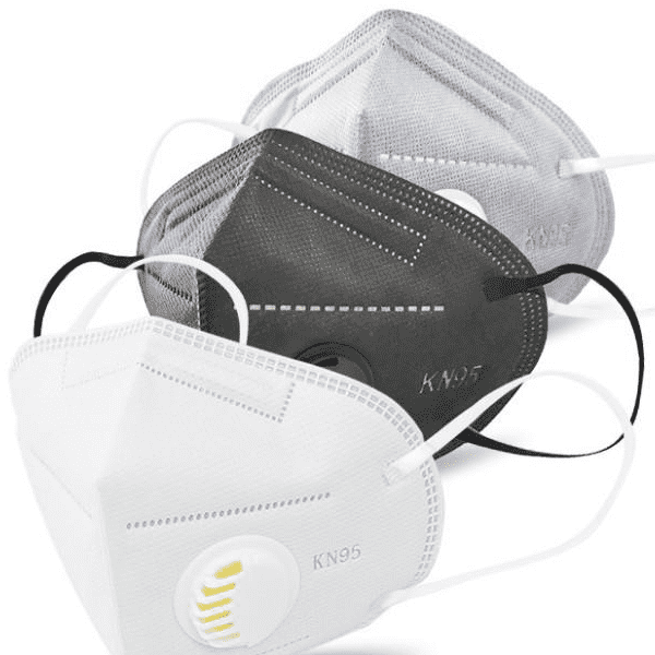 KN95 Face Mask 5-layers Black Color Breathable & Comfortable Safety Mask Efficiency≥95%, Protective Cup Dust Masks Against PM2.5 – Individually Wrapped (Black Mask) Featured Image