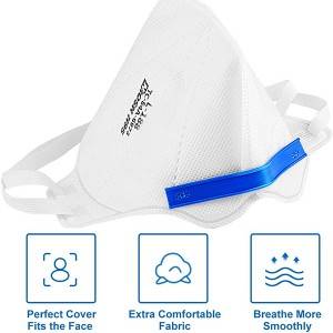 N 95mask Cup Shape Mask Without Valve Disposable Ffp3 Respirator Dust Mask