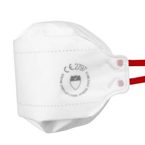 FFP3 Respirator Face Masks without Exhalation Valve White 4 Point Headband with Cushioned Lining