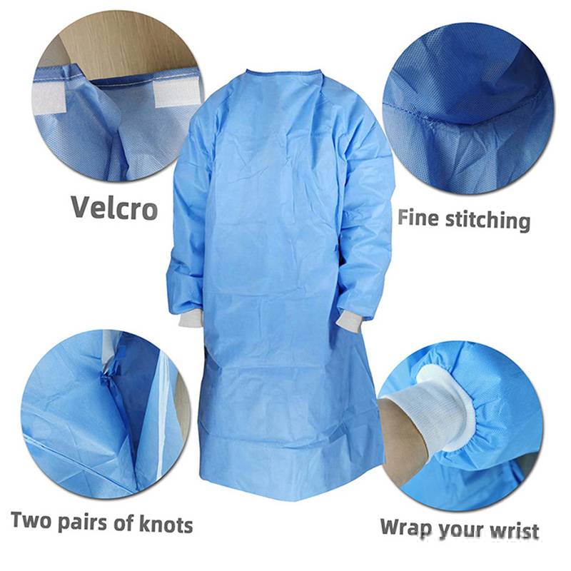 Reusable medical non woven gown waterproof surgical gowns Featured Image