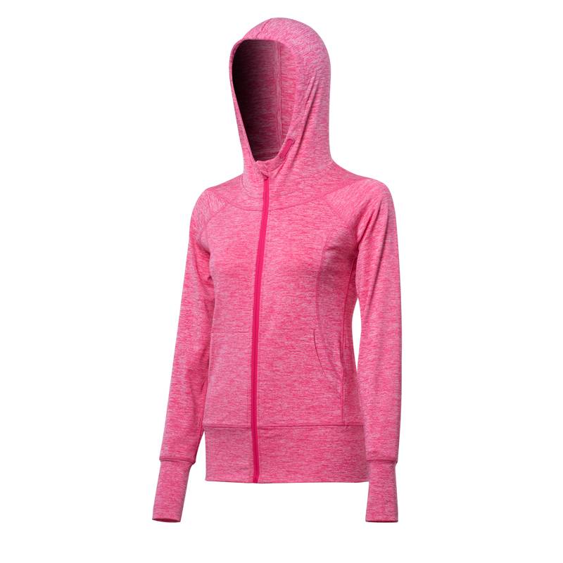 Women’s Knitted Sports Hooded Zipper Jacket Featured Image