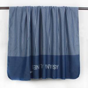 European Style Jacquard Stripe Aviation Blanket