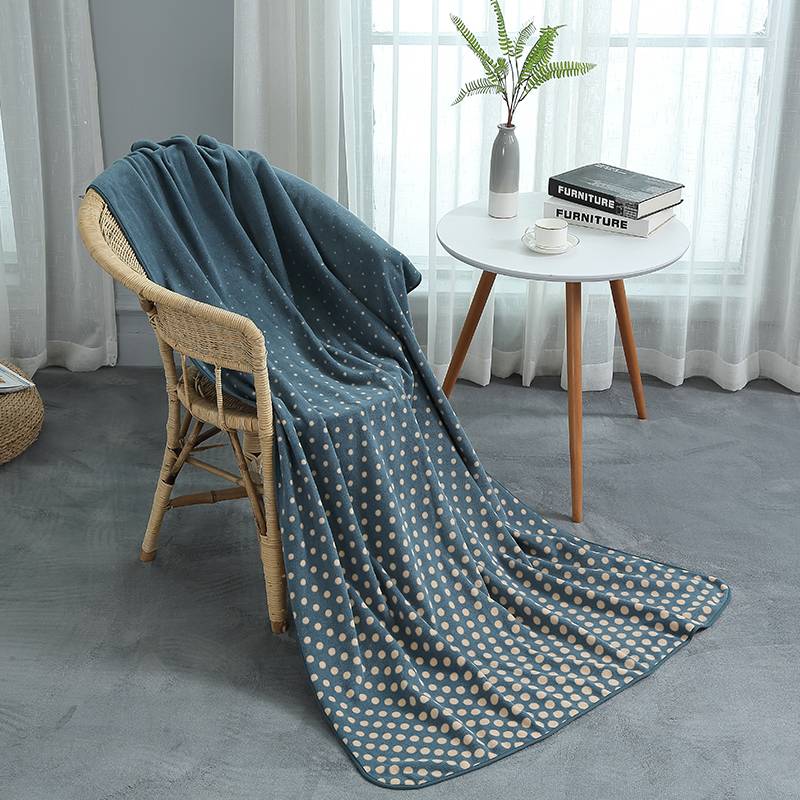 Item:  Polka Dot Pattern Recycled Polyester Aviation Blanket Featured Image