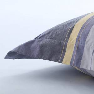 Cotton Striped Pillow With Bamboo Fiber Filling