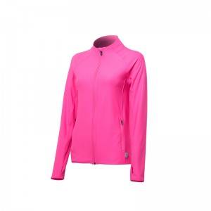 Women’s Stand-Collar Knitted Sports Zipper Jacket