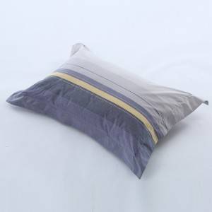 Cotton Striped Pillow With Bamboo Fiber Filling