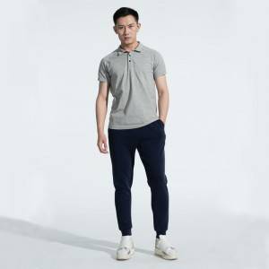 Men’s Sports Seamless Short Sleeve Polo Shirt Top