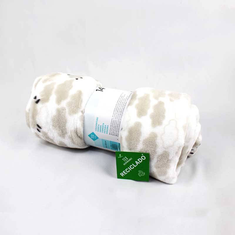 Children’s Sheep Printing Pattern Recycled Polyester Blanket Featured Image