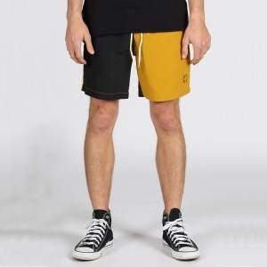Men’s Color Matching Casual Sports Shorts Beach Pants