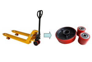 Plastic wheel and injection molding