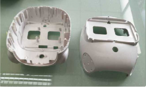 Plastic head shell for robot