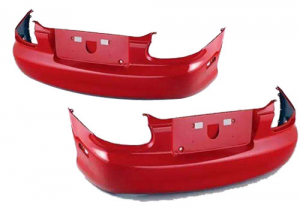Automobile bumper and injection molding