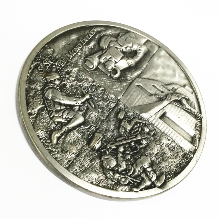 Zinc Alloy Die Casting Antique Silver Commemorative Coin 3D Design Featured Image