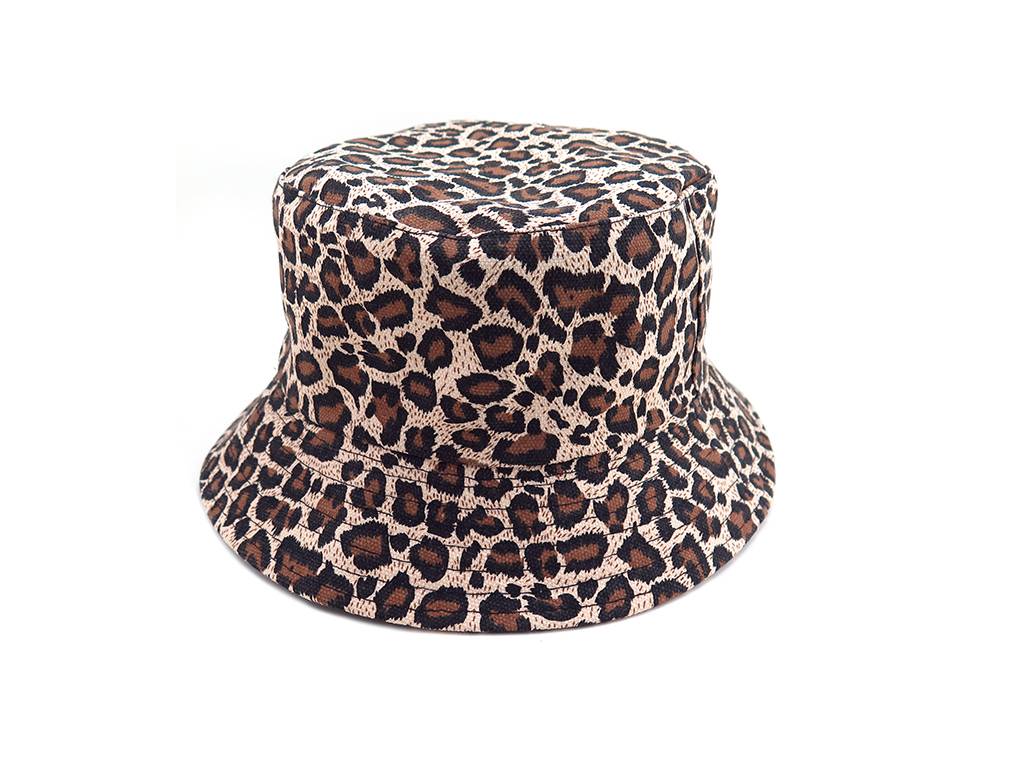 Fashion flat top leopard bucket hat Featured Image