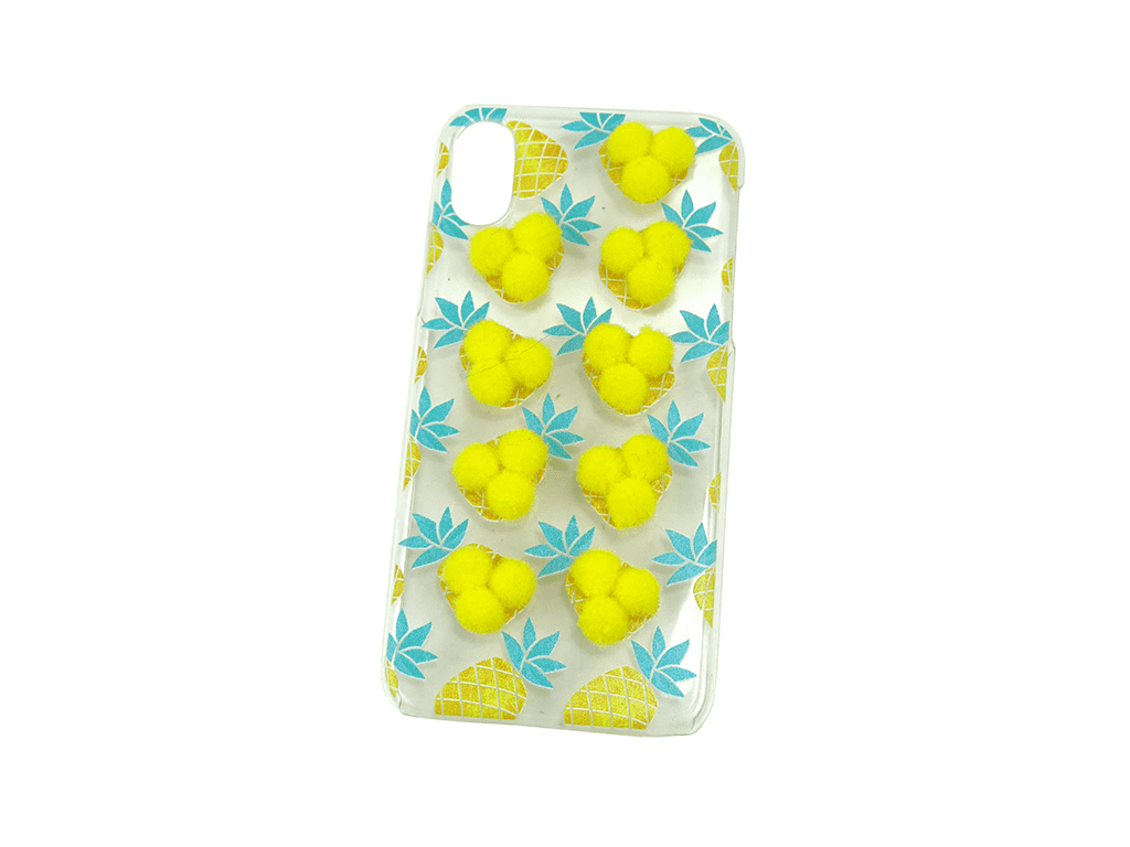 Phone case with pineapple print
