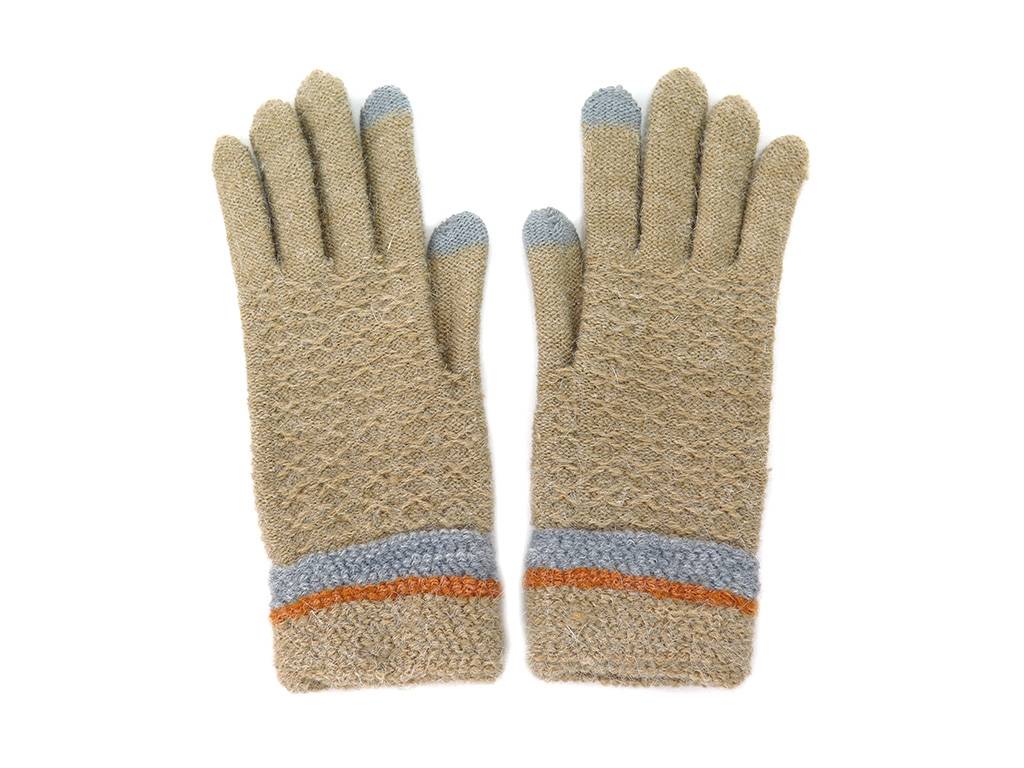 Soft cozy brown winter glove