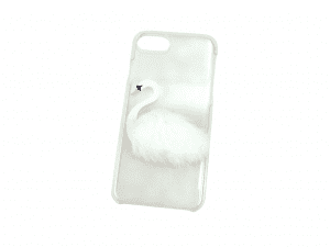 Phone case with swan print