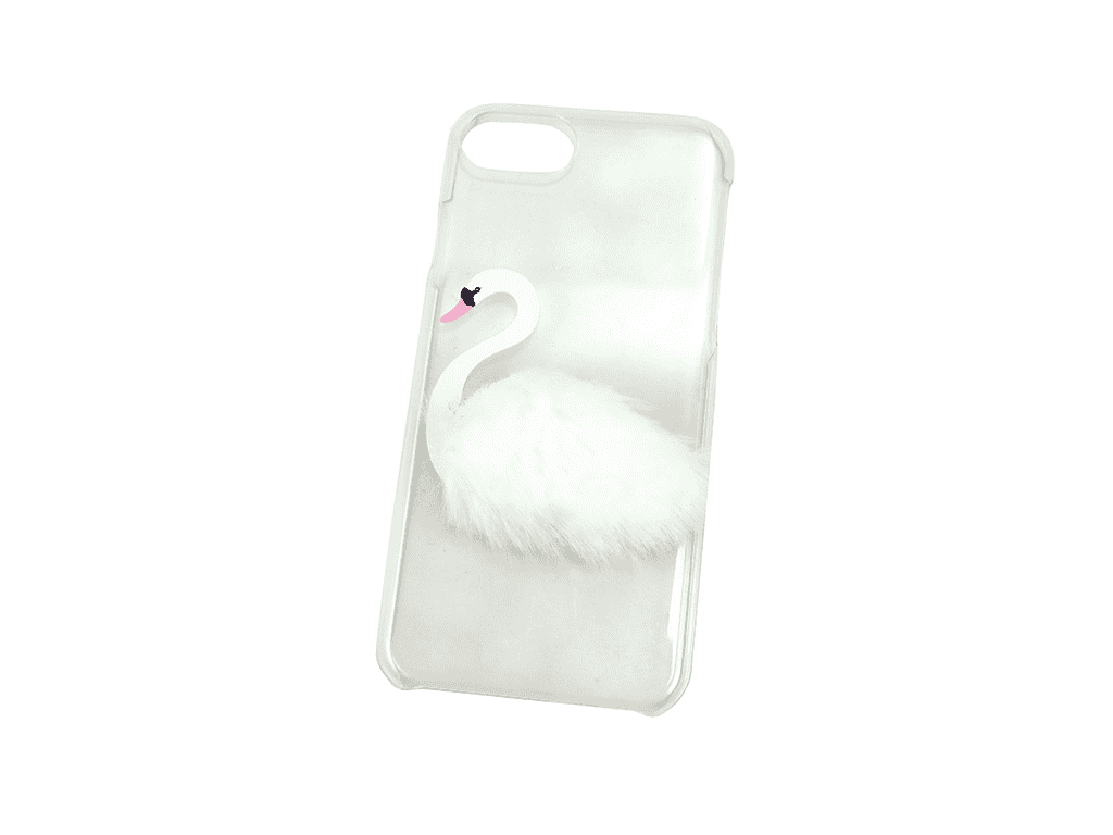 Phone case with swan print