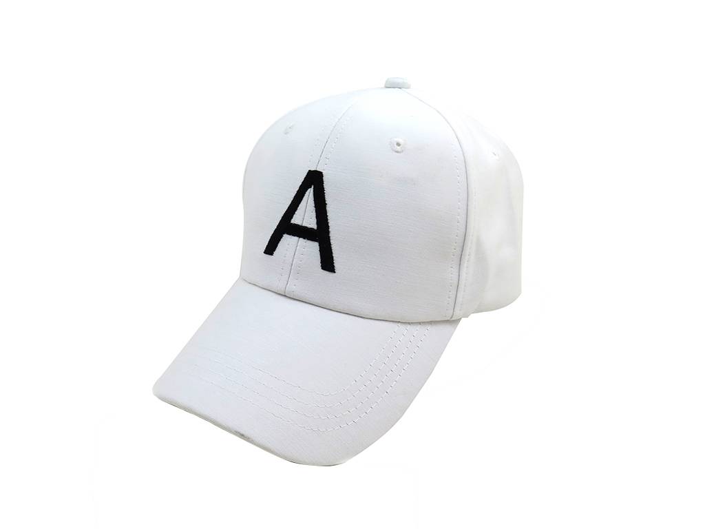 WHITE EMBROIDERY LETTERS BASEBALL CAP