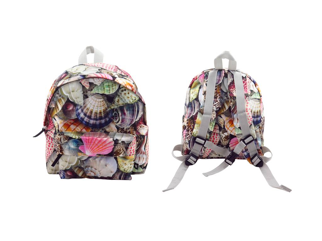 seashell graphic backpack