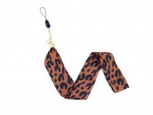 Leopard pattern mobile phone strap