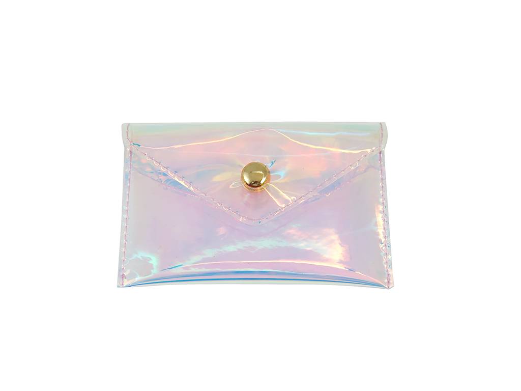 iridescent mini envelope pouch
