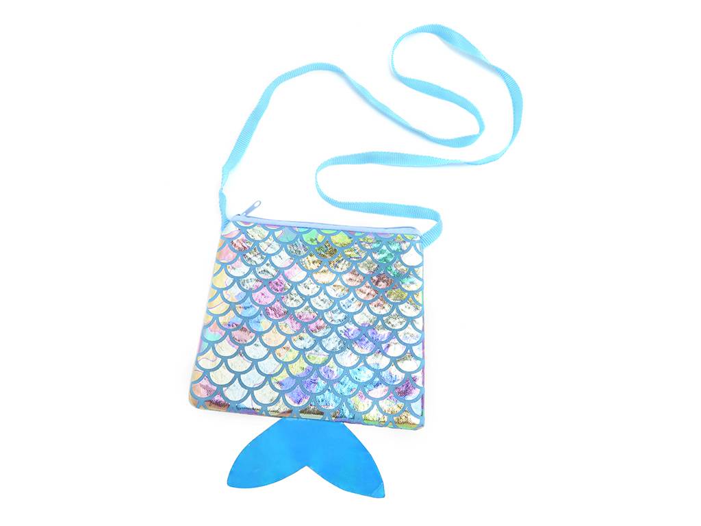 Kids’ fashion blue mermaid shoulder bag