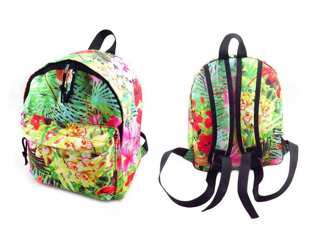 colorful flower kids backpack