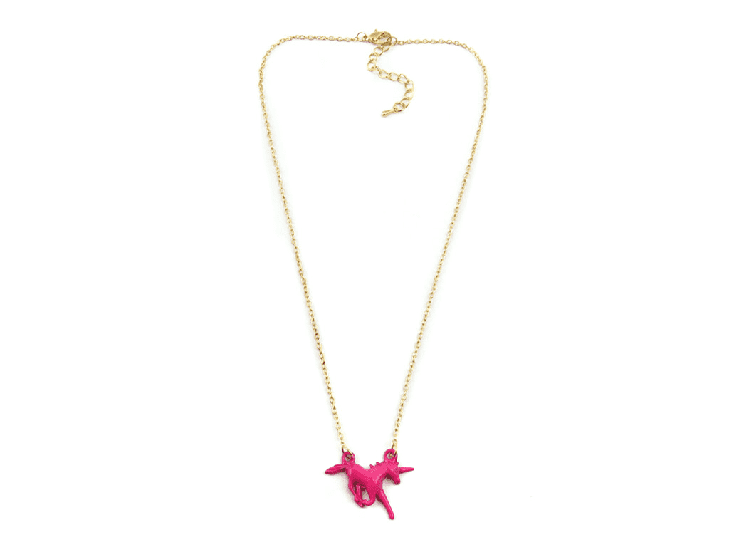 necklace for children with unicorn pendant