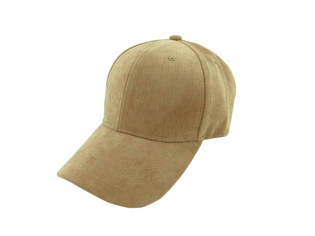 Classic plain brown baseball cap