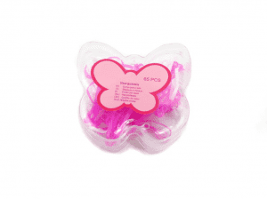 kid’s plastic elastic with butterfly box