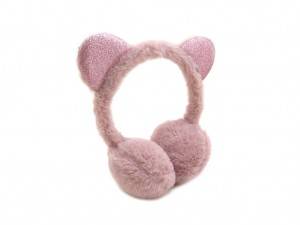 COLORFUL FLUFFY EAR MUFF WITH GLITTER EARS