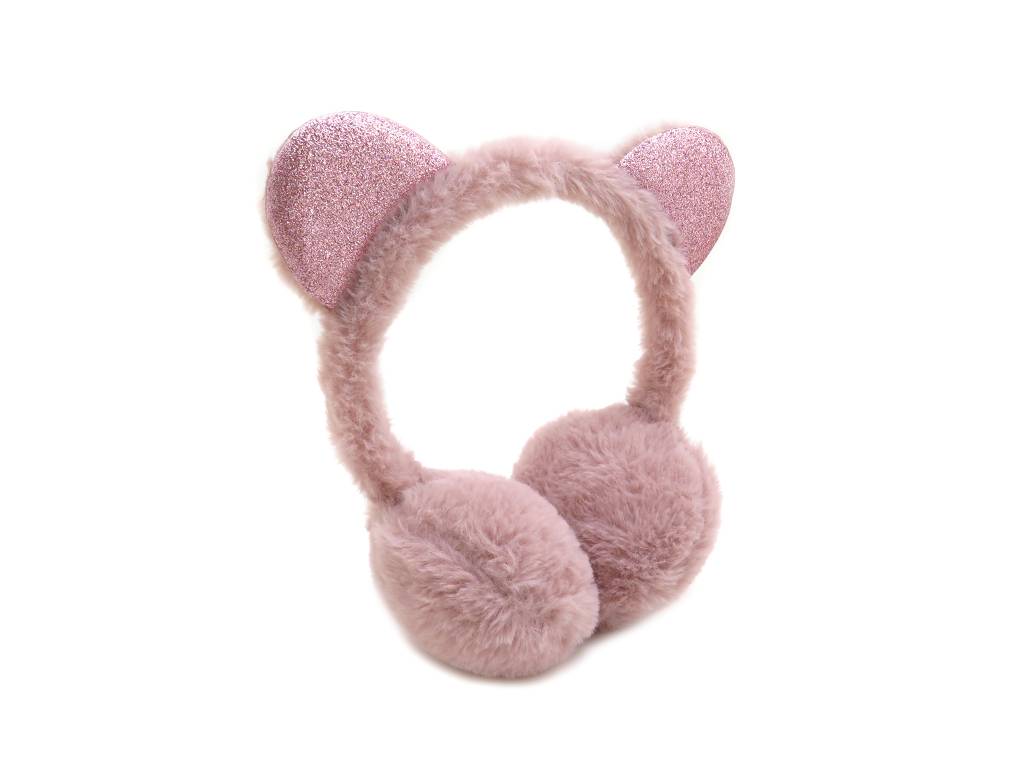 COLORFUL FLUFFY EAR MUFF WITH GLITTER EARS