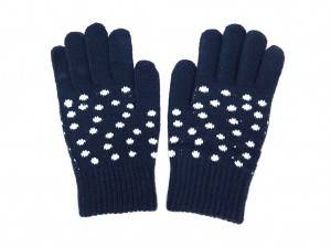 Jacquard knitted gloves