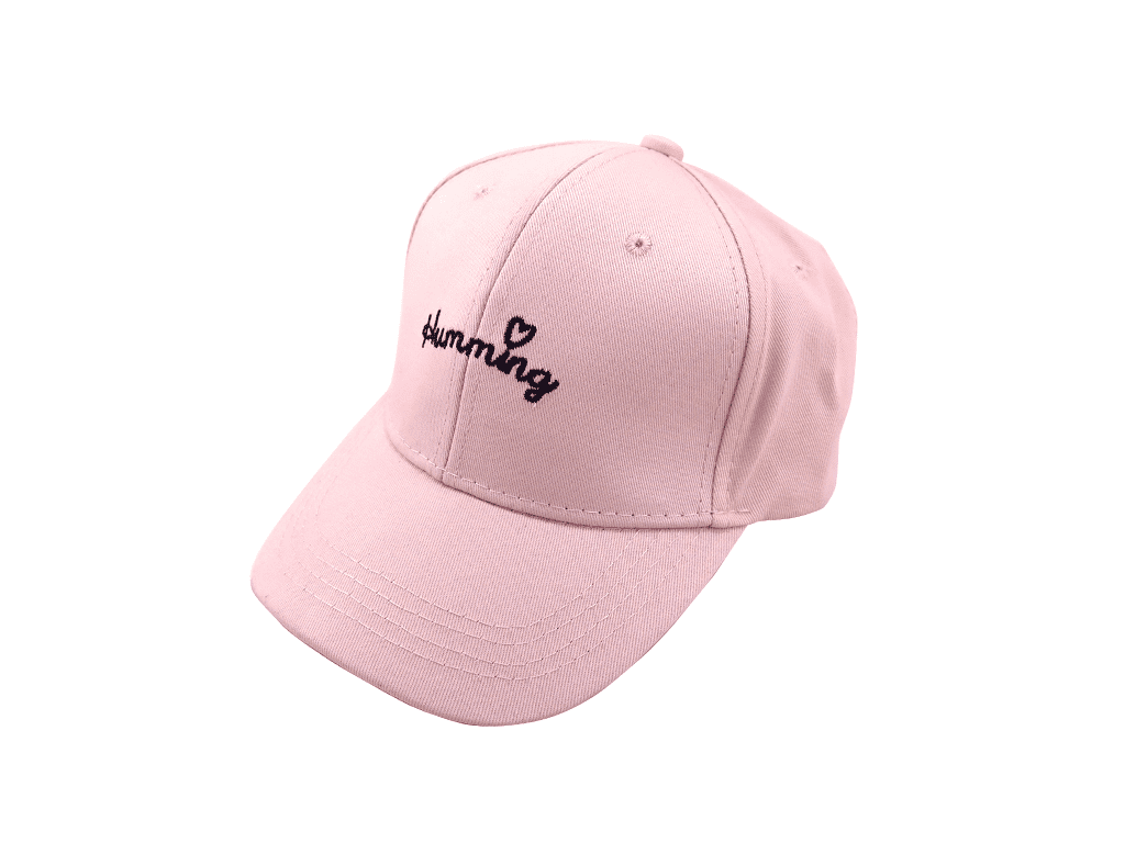 Fashion pink embroidery kids’ baseball cap
